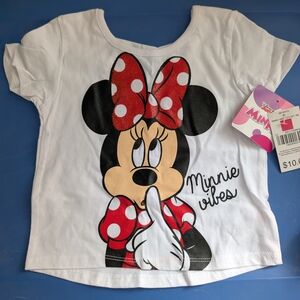 Disney Minnie Mouse White T-Shirt for Kids